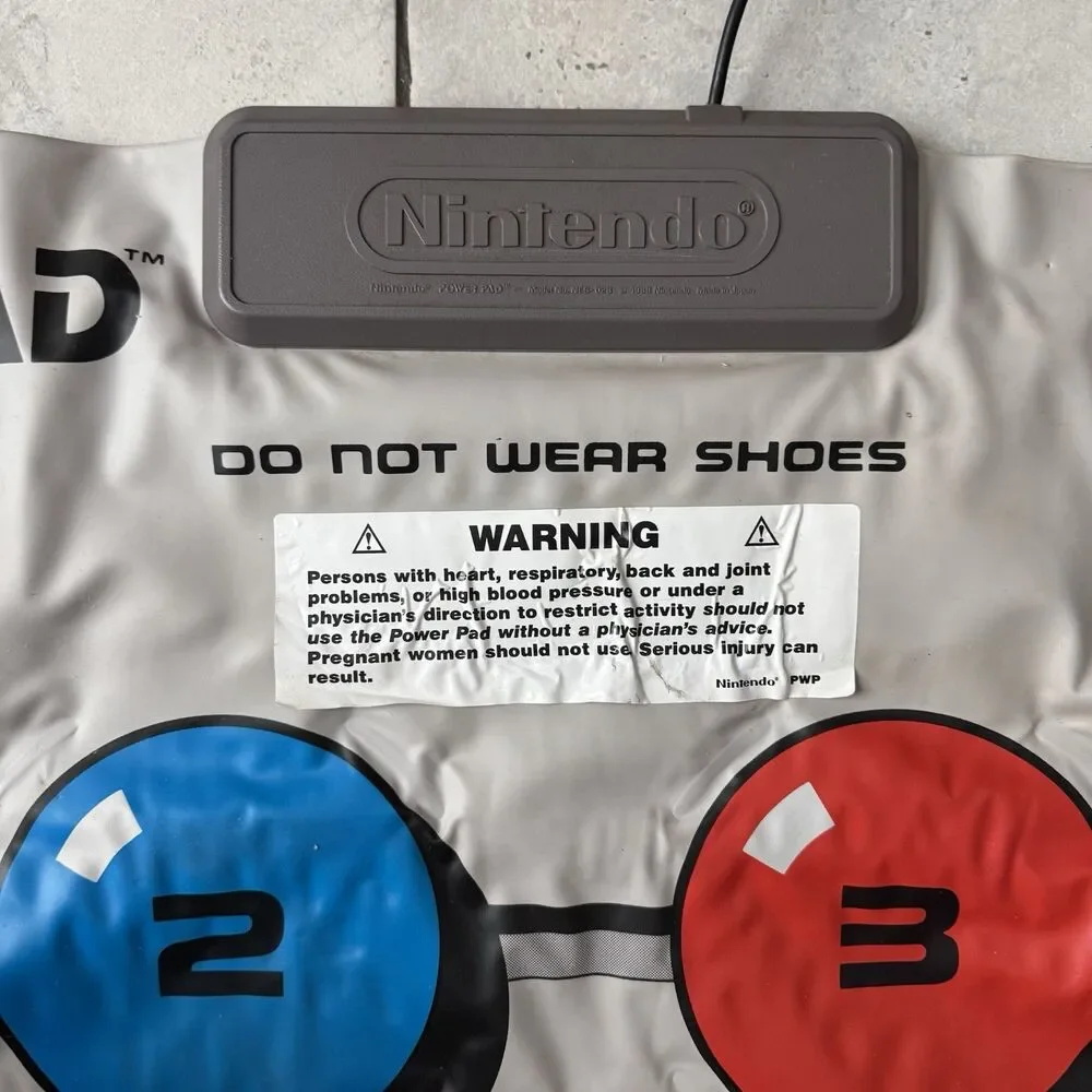 Nintendo NES Power Pad Controller Track & Field Dance Pad Double Side Tested